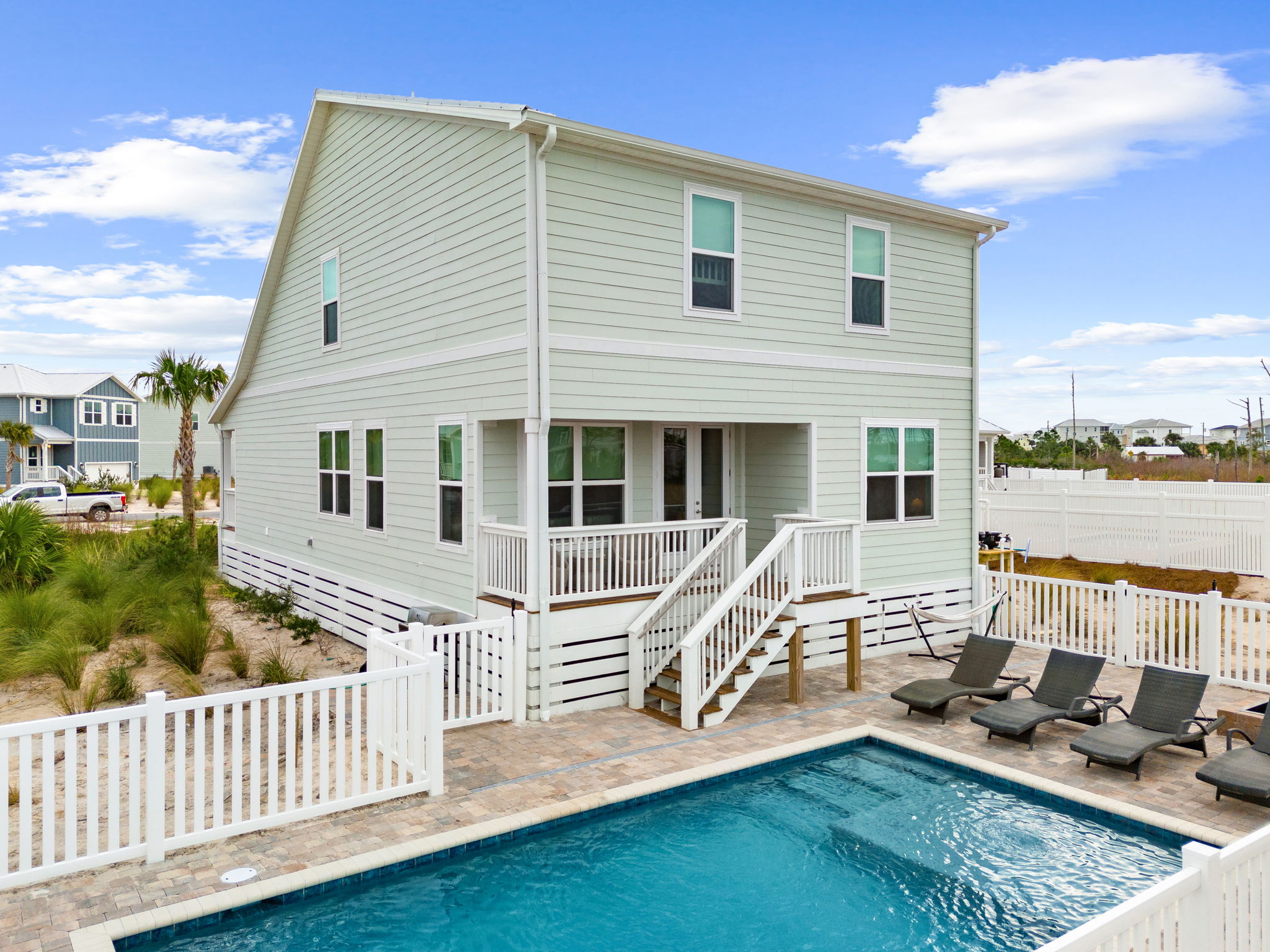 Pool and outdoor space at Coco Cabana